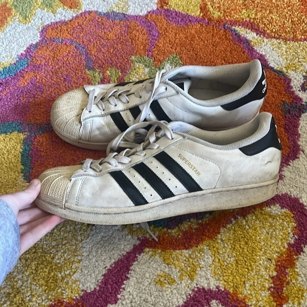 MENS SIZE 11 VINTAGE ADIDAS SUPERSTARS ORIGINALS SHOES
